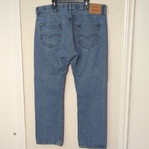 Levi's 501 Blue Straight-Leg Button Fly Jeans